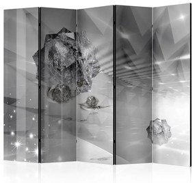 Paravento  Abstract Greyness II [Room Dividers]  Colore Grigio, Dimensioni e Misure 225x172