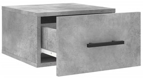 Comodini a Muro 2 pz Grigio Cemento 35x35x20 cm