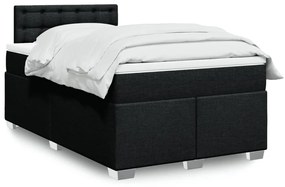 Giroletto A Molle Con Materasso Nero 120x200 Cm İn Tessuto /
