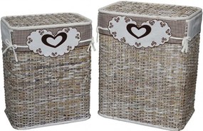 DOBLE - set 2 cesti porta biancheria