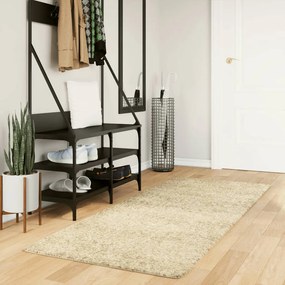 Tappeto Shaggy Pamplona A Pelo Lungo Moderno Oro 80x200 Cm /
