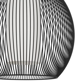 Eglo 900828 - Lampadario a sospensione con filo RAZONI 1xE27/40W/230V nero