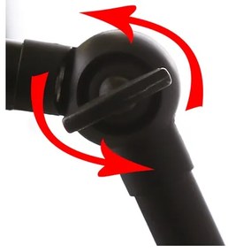 Applique FUNDO 1xE27/40W/230V nero/oro