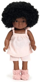 Lovely Pomea - completo da notte con pantofole per bambole