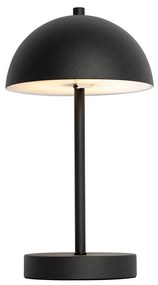 Lampada da tavolo da esterno ricaricabile nera dimmerabile a 3 livelli - Keira