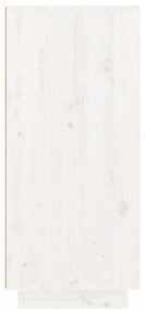 Scarpiera Bianca 60x35x80 cm in Legno Massello di Pino