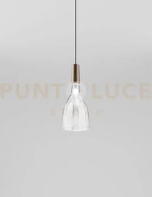 Scintilla sospensione cristallo trasparente bronzo opaco 2 l2211 le...