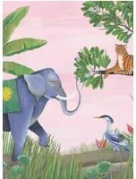 Coordonne Wandbild Jungle Friends - Peach