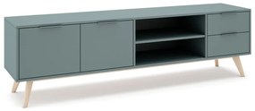 Mobile TV verde-grigio 180x53 cm Pisco - Marckeric