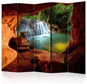 Paravento  Cave: Forest Waterfall II [Room Dividers]  Colore ---, Dimensioni e Misure 225x172