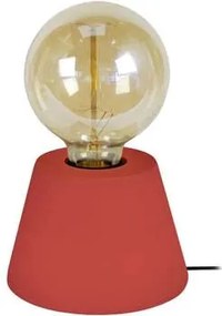 Tosel  Lampade d’ufficio lampada da comodino tondo legno rosso  Tosel