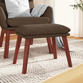 Poggiapiedi Marrone 45x29,5x35 Cm İn Tessuto /