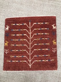 Gabbeh Tappeto persiano 40x40 Rosso (Iran) Annodato A Mano