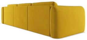Divano angolare giallo (con penisola a destra) Hoku – Makamii