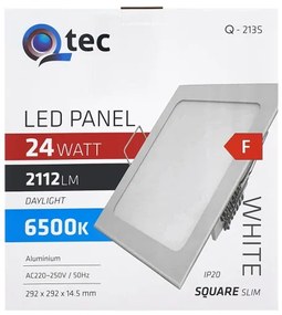 Lampada LED da incasso QTEC LED/24W/230V 6500K