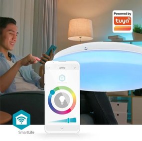 Nedis WIFILAC35WT - LED RGBW Lampada dimmerabile LED/18W/230V 2700-6500K IP44 Wi-Fi