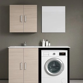 Scocca per base sottolavabo Desi grigio ombra L 70 x H 90 x P 49 cm