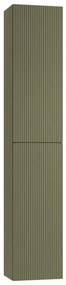 Colonna per mobile bagno Opera 2 ante P 27 x L 30 x H 160 cm laccato opaco verde salvia cannettato