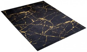 Tappeto moderno scuro con motivo a marmo Larghezza: 80 cm | Lunghezza: 200 cm