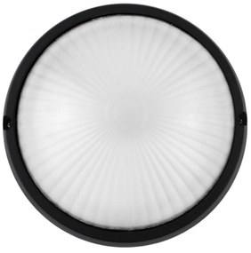 Plafoniera E27 IP54 Nera Ø258mm