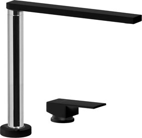 Rubinetto da cucina pieghevole a l Aqualift nero verniciato opaco SCHOCK