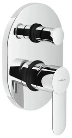 Rubinetto per doccia ad incasso monocomando ABX cromo lucido NOBILI