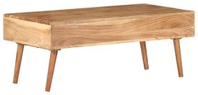 Tavolino da caffè 100x50x39 cm in legno massello di acacia