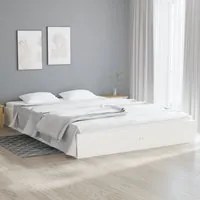 Giroletto Bianco in Legno Massello 150x200 cm 5FT King Size 820038