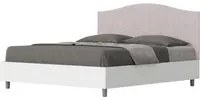 Letto Matrimoniale 160x190 cm con Rete e Contenitore Grace Glicine