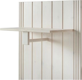 Set di mobili da ingresso bianco in pino massiccio 60x120x25 cm Anita – Støraa