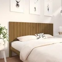 Testiera per Letto Miele 185,5x4x100 cm Legno Massello di Pino