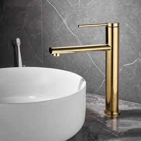 Rubinetto da lavabo REA OVAL GOLD high