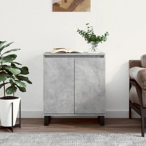 Credenza grigio cemento 60x35x70 cm in legno multistrato