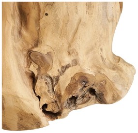 Tavolino rotondo in teak massiccio ø 40 cm Palena – House Nordic