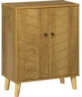 Mobile Multiuso 2 Ante 60x30x76 cm in Legno Marrone