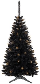 Albero di Natale Noir con accenti dorati 150 cm