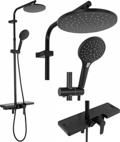 Set Doccia da incasso REA SANTOS Black