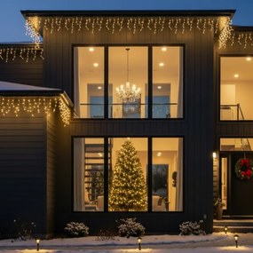 Brilagi - LED Catena luminosa natalizia da esterno 200xLED/8 funzioni 13m IP44 bianco caldo