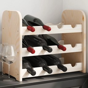 Portavini 43x25x37 Cm İn Legno Massello Di Pino /