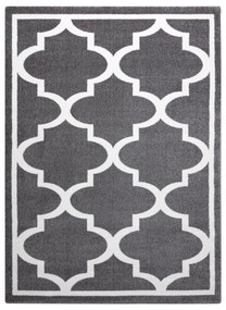 Tappeto SKETCH - F730 grigio/bianco marocco trifoglio trellis