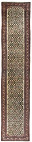Hamedan Tappeto 90x410 Beige (Iran) Annodato A Mano