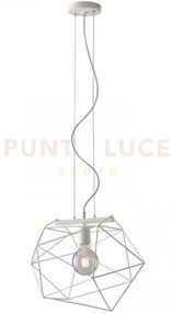 Lampadario a sospensione abraxas bianca 1 luce attacco e27 40,5x29,...