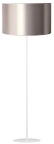 Duolla - Lampada con piedistallo CANNES 1xE27/15W/230V diametro 45 cm argento/rame/bianco