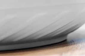 Lavabo da appoggio tondo in ceramica Bianco 40 cm per bagno