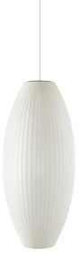 Nelson Cigar Bubble Lampada a Sospensione L Off-White - Herman Miller