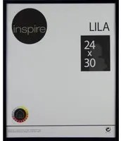 Cornice INSPIRE Lila nero lucido per foto da 24x30 cm