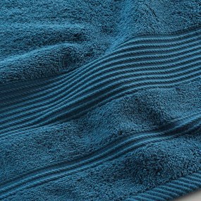 Asciugamano in spugna di cotone blu scuro 90x150 cm Tendresse - douceur d'intérieur
