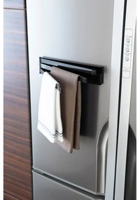 Porta asciugamani magnetico inclinabile nero Tower - YAMAZAKI