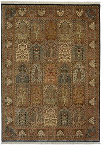 Bakhtiar Tappeto 170x240 Marrone (Indian) Annodato A Mano