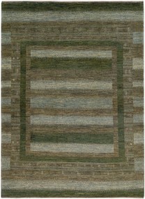 Loribaft Tappeto 130 x 180 Verde (Iran) Annodato A Mano
